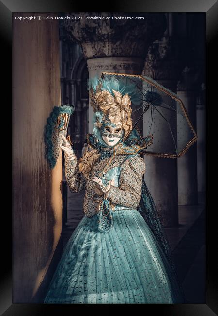 Venetian Masquerade Costume 3 Framed Print by Colin Daniels