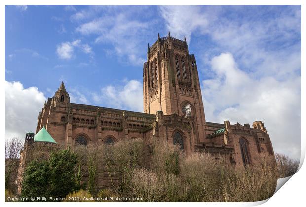 Liverpool Cathedral Print by Philip Brookes