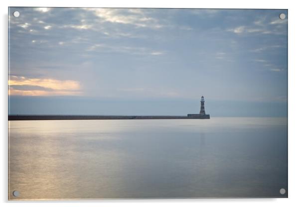 Roker Pier and Lighthouse Acrylic by Rob Cole