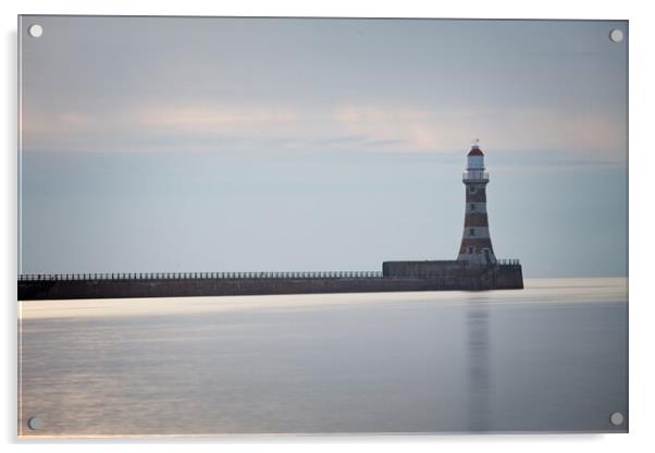 Roker Pier and Lighthouse Acrylic by Rob Cole