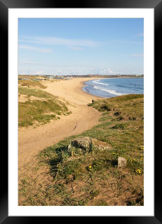 Sandhaven Beach, South Shields Framed Mounted Print by Rob Cole