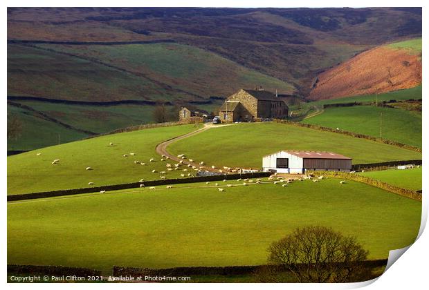 The Yorkshire dales. Print by Paul Clifton
