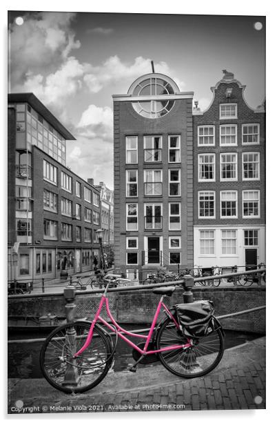 AMSTERDAM Flower Canal | colorkey  Acrylic by Melanie Viola