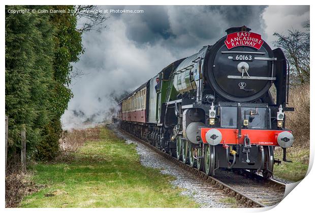 The Tornado Steam Train  Print by Colin Daniels