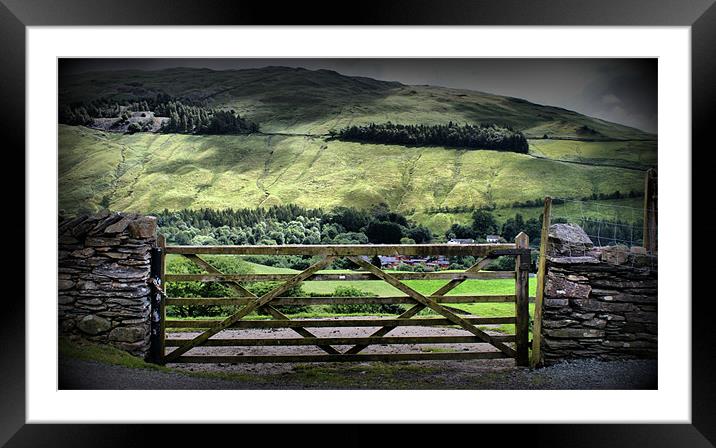 Gateway to Helvellyn - The Lakes Framed Mounted Print by Sandi-Cockayne ADPS