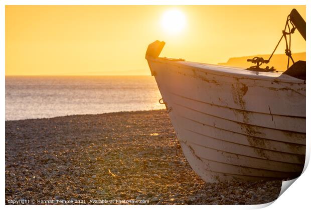 Seaford Sunset Print by Hannah Temple