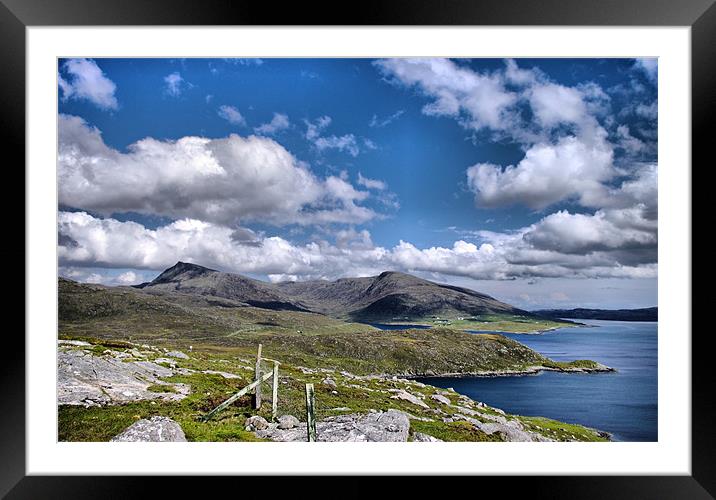 Isle of Harris Mountains Framed Mounted Print by Jacqi Elmslie