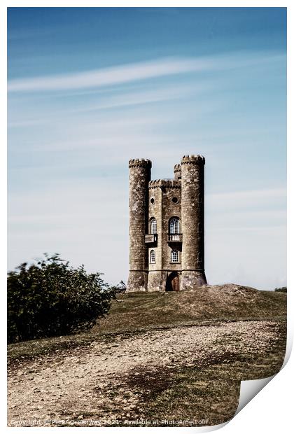 Broadway Tower - A Folly In the Heart Of The Cotsw Print by Peter Greenway