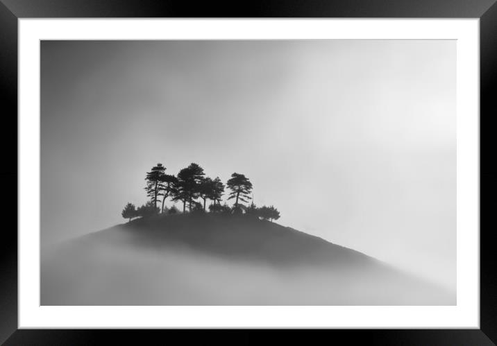 Colmer's Hill B&W Framed Mounted Print by David Neighbour