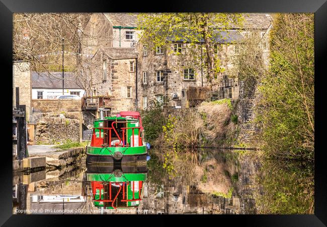 Beautiful Leeds Liverpool Canal Skipton Yorkshire  Framed Print by Phil Longfoot