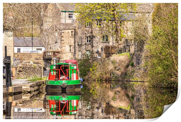 Beautiful Leeds Liverpool Canal Skipton Yorkshire  Print by Phil Longfoot