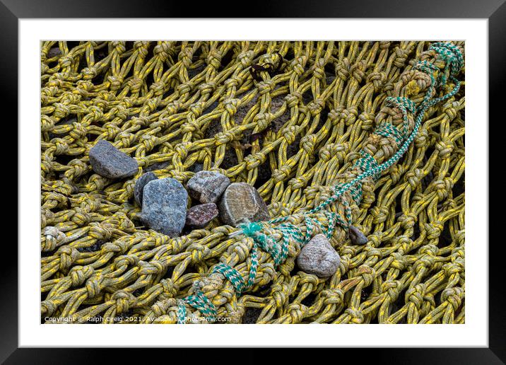 Catching Rocks Framed Mounted Print by Ralph Greig