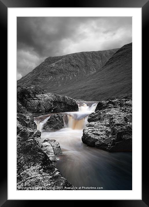 River Etive Selective Framed Mounted Print by Keith Thorburn EFIAP/b