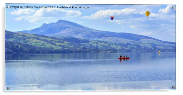 Lake Bala in Wales Acrylic by Derrick Fox Lomax