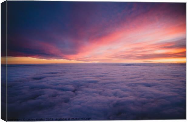 From above the clouds Canvas Print by Louise Wilden