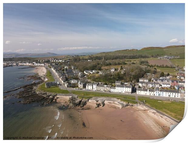 Millport from the Air Print by Michael Crossland