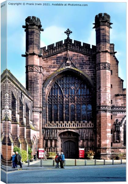 Chester Cathedral Canvas Print by Frank Irwin