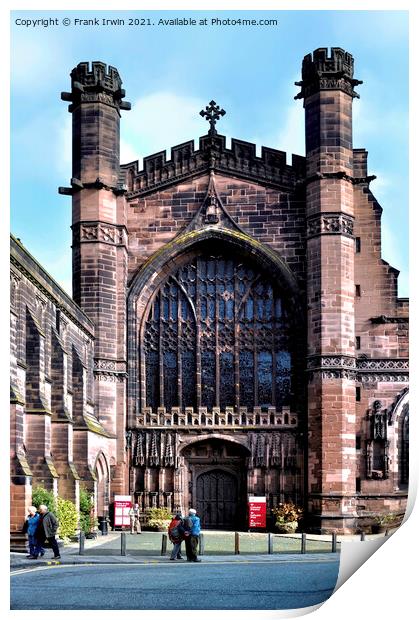 Chester Cathedral Print by Frank Irwin