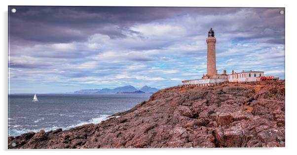 Ardnamurcham Point Lighthouse Acrylic by John Frid