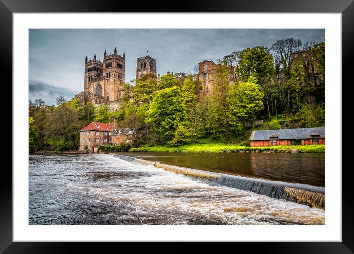 Durham Cathedral Framed Mounted Print by June Ross