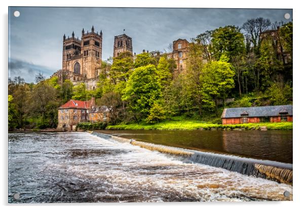 Durham Cathedral Acrylic by June Ross
