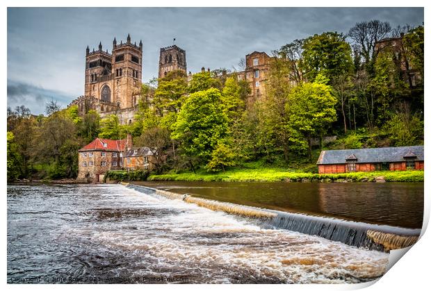 Durham Cathedral Print by June Ross