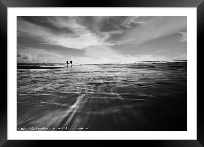 High tide at Sutton-on-Sea , Linconshire coast in  Framed Mounted Print by That Foto