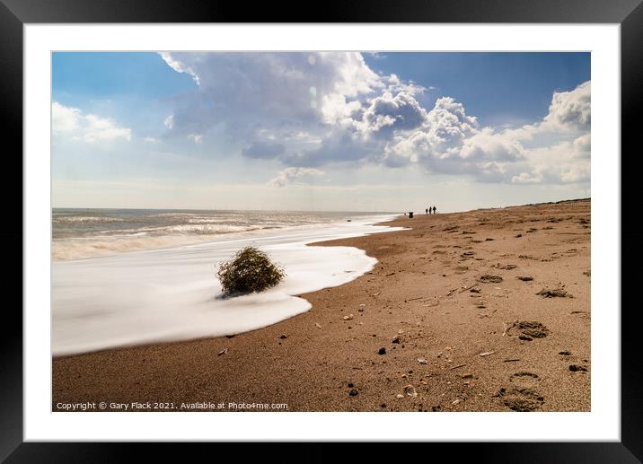 Sutton-on-sea Beach and sea  Framed Mounted Print by That Foto