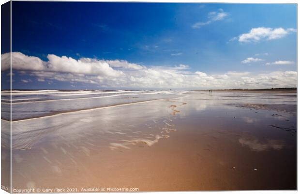 Sand and Blue Sky May Day  Sutton-on-Sea Canvas Print by That Foto