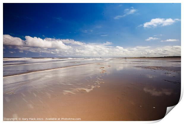 Sand and Blue Sky May Day  Sutton-on-Sea Print by That Foto