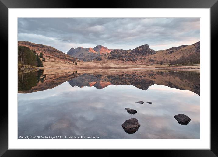 Morning Reflection II Framed Mounted Print by Si Betteridge