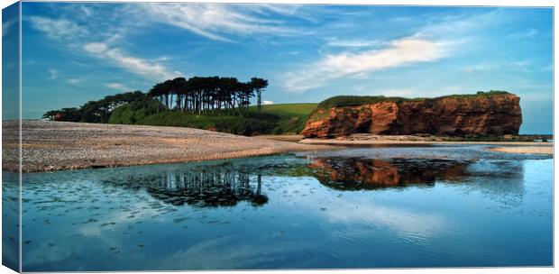 Budleigh Panorama  Canvas Print by Darren Galpin