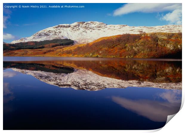 Loch Lubhair, Glen Dochart, Scotland  Print by Navin Mistry