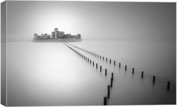 Knightstone Black and White Canvas Print by David Neighbour