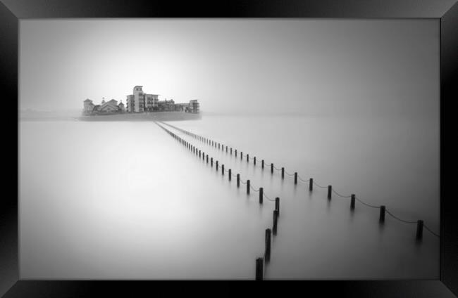 Knightstone Black and White Framed Print by David Neighbour