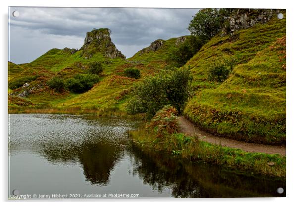 Fairy Glen on the Isle of Skye Acrylic by Jenny Hibbert