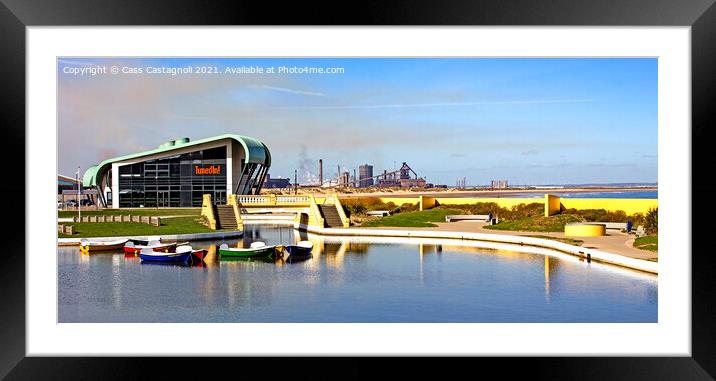 Redcar Boating Lake Framed Mounted Print by Cass Castagnoli