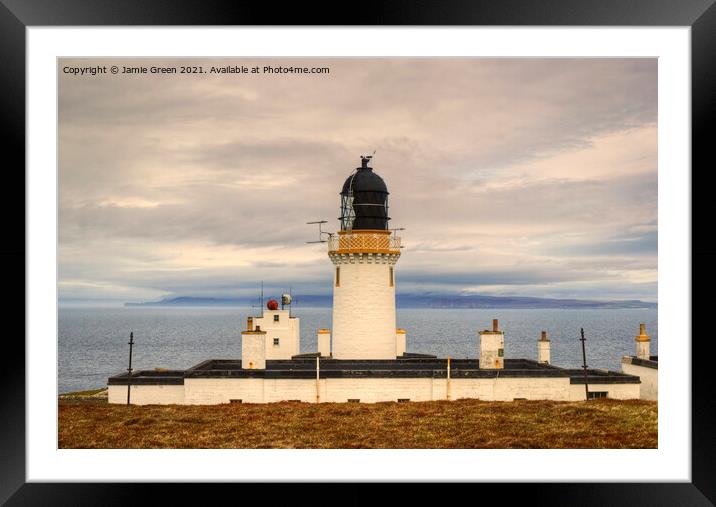Dunnet Head Lighthouse Framed Mounted Print by Jamie Green