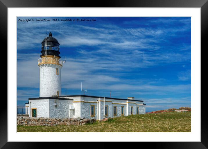 Cape Wrath Lighthouse Framed Mounted Print by Jamie Green