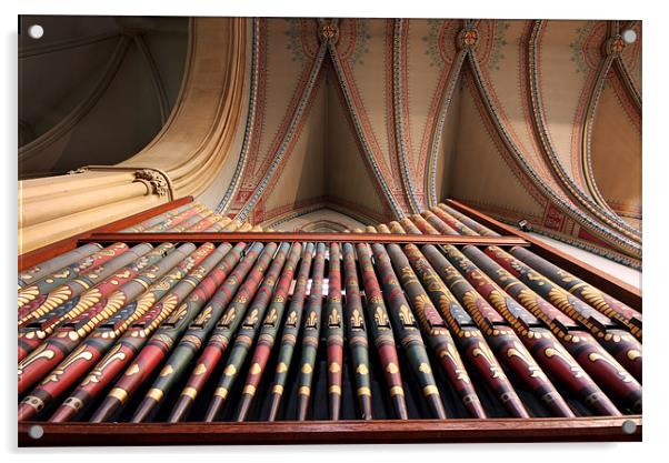 Church Organ Acrylic by Tony Bates