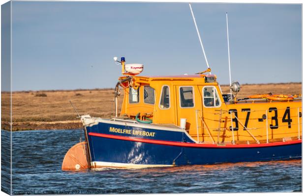 The Port of Wells RNLI lifeboat Canvas Print by Chris Yaxley