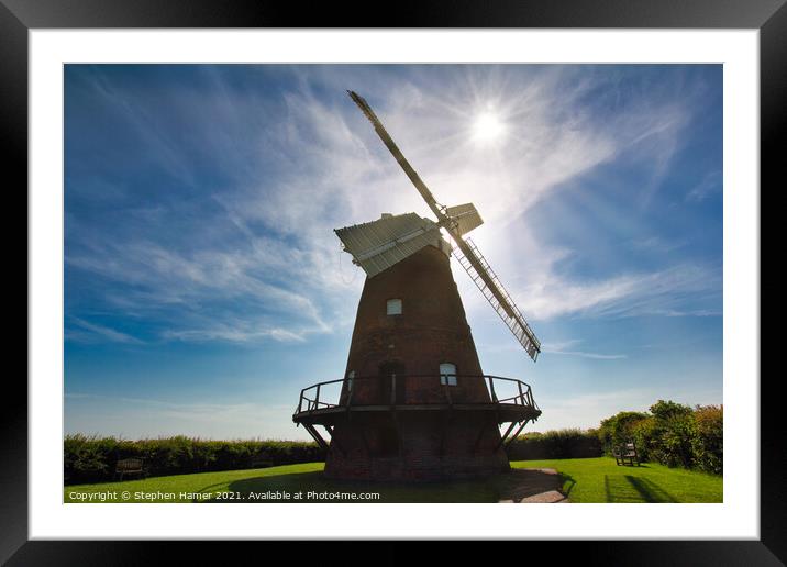Thaxted Windmill Framed Mounted Print by Stephen Hamer