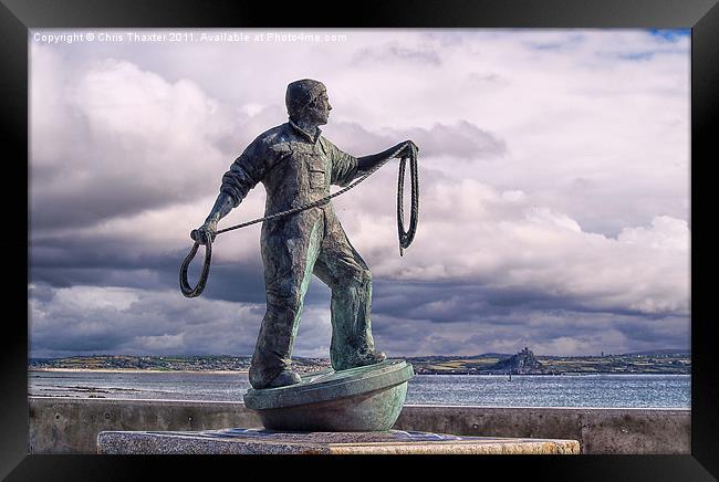 Fishermen memorial, Newlyn Framed Print by Chris Thaxter