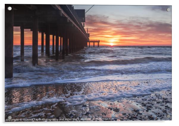 Southwold Pier at Sunrise Acrylic by Graeme Taplin Landscape Photography
