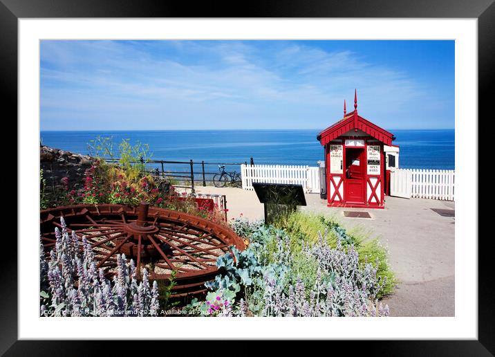 Cliff Tramway Kiosk at Saltburn by the Sea Framed Mounted Print by Mark Sunderland