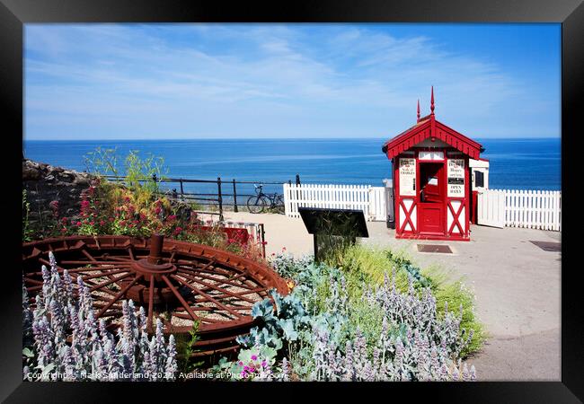 Cliff Tramway Kiosk at Saltburn by the Sea Framed Print by Mark Sunderland