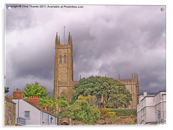 St Mary's Church Penzance Acrylic by Chris Thaxter