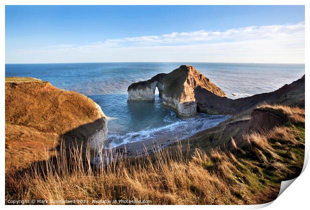 High Stacks at Flamborough Head Print by Mark Sunderland