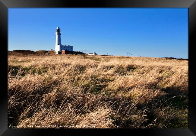 Flamborough Head Lighthouse Framed Print by Mark Sunderland