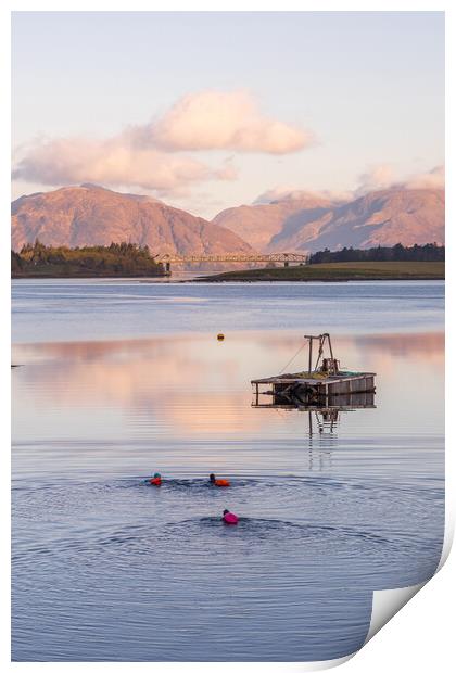 loch leven Print by chris smith